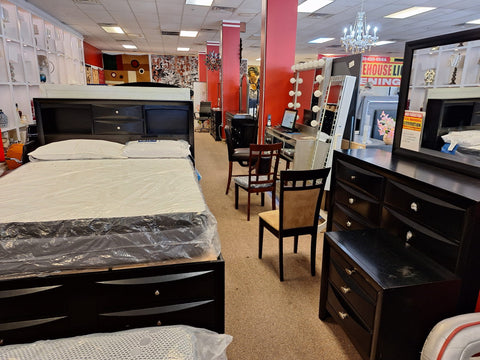 Black Queen Bedroom set with storage