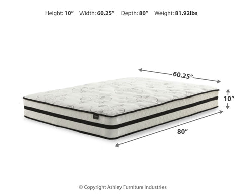 Chime 10 Inch Hybrid King Mattress in a Box