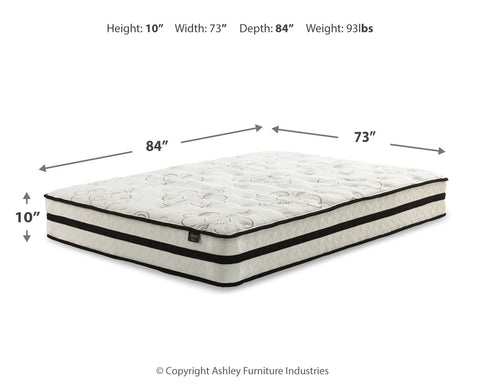Chime 10 Inch Hybrid Mattress with Adjustable Base