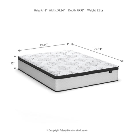 Chime 12 Inch Hybrid King Mattress in a Box