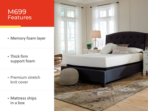 10 Inch Chime Memory Foam California King Mattress in a Box