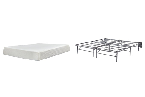 10 Inch Chime Memory Foam Mattress with Foundation