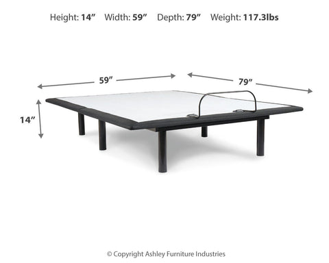 Millennium Cushion Firm Gel Memory Foam Hybrid Mattress with Adjustable Base