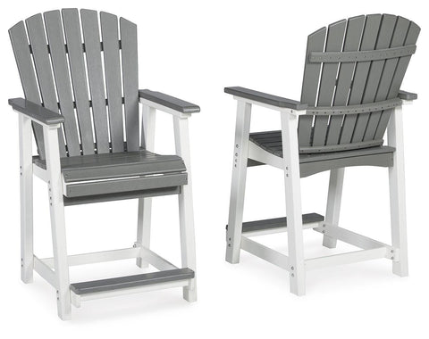 Transville Outdoor Counter Height Bar Stool (Set of 2)