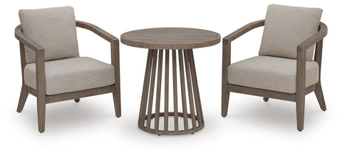 Sunset Lake Chairs w/CUSH/Table Set (3/CN)