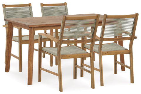 Janiyah Outdoor Dining Table and 4 Chairs