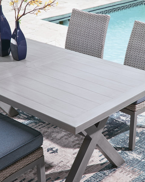 Dillon Beach RECT Dining Table w/UMB OPT