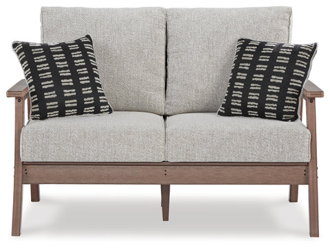 Emmeline Outdoor Loveseat with Coffee Table