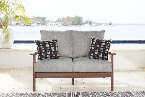 Emmeline Outdoor Loveseat with Coffee Table