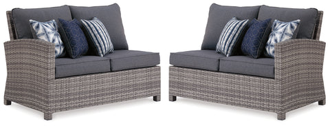 Salem Beach 3-Piece Outdoor Sectional with Chair, Coffee Table and End Table