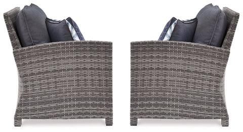 Salem Beach 3-Piece Outdoor Sectional with Chair, Coffee Table and End Table