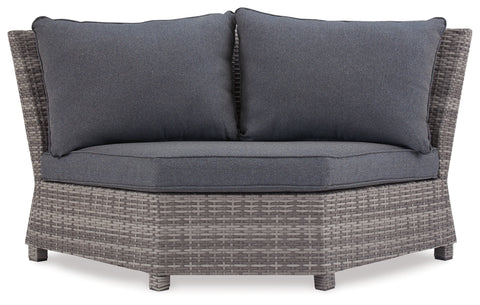 Salem Beach 3-Piece Outdoor Sectional with Chair, Coffee Table and End Table