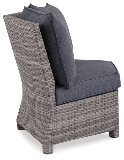 Salem Beach 3-Piece Outdoor Sectional with Chair, Coffee Table and End Table