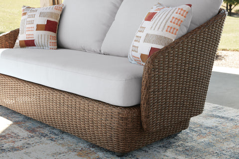 Cardiff Beach Love/Swivel Chairs Set (3/CN)