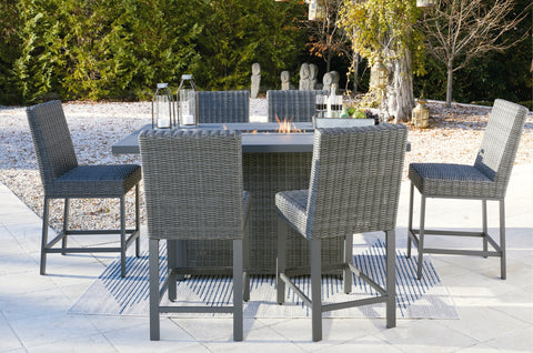Palazzo Outdoor Fire Pit Table and 4 Chairs