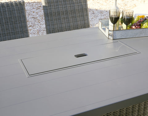 Palazzo Outdoor Fire Pit Table and 4 Chairs