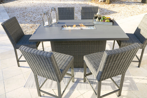 Palazzo Outdoor Fire Pit Table and 4 Chairs
