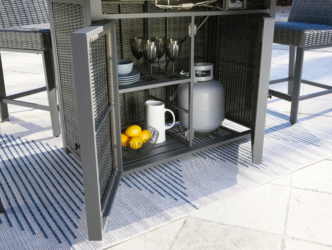 Palazzo Outdoor Fire Pit Table and 4 Chairs