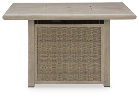 Carisbo Square Fire Pit Table