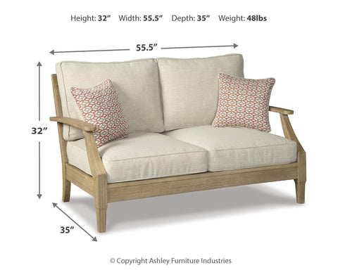 Clare View Outdoor Loveseat with 2 Lounge Chairs