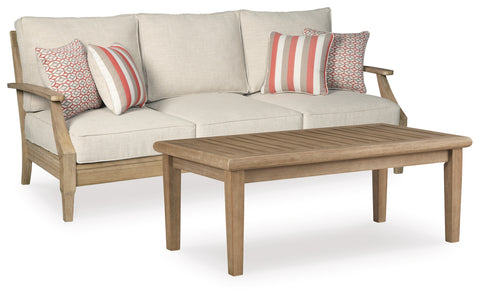 Clare View Outdoor Sofa with Coffee Table