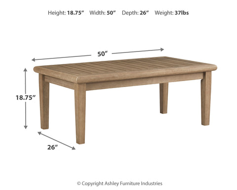 Gerianne Outdoor Coffee Table with 2 End Tables