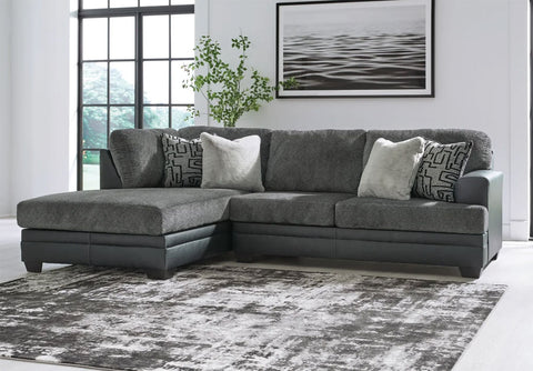 Grey Fabric Sectional