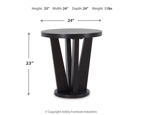 Chasinfield Coffee Table with 1 End Table