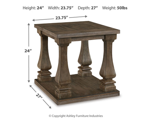 Johnelle Coffee Table with 1 End Table