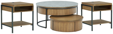Fridley Coffee Table with 2 End Tables - JMD Furniture DMV