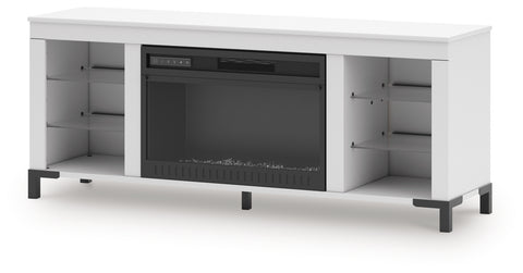 Brollevi 60 TV Stand with Electric Fireplace