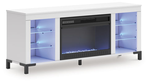 Brollevi 60 TV Stand with Electric Fireplace