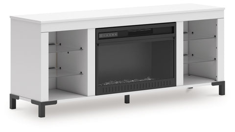 Brollevi 60 TV Stand with Electric Fireplace