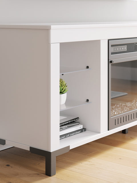 Brollevi 60 TV Stand with Electric Fireplace