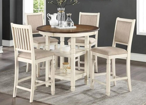 White 5PC Dining Set