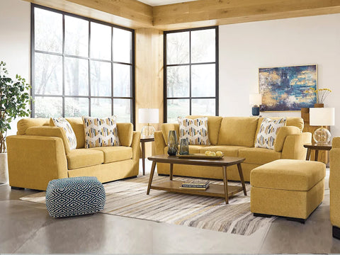 Yellow Sofa & Loveseat