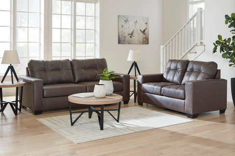Brown Leather Sofa Loveseat