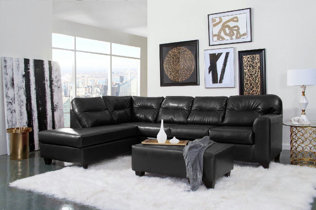 Bonded leather sectional - JMD Furniture&Mattresses