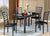 5PC Marble top dining table set - JMD Furniture&Mattresses
