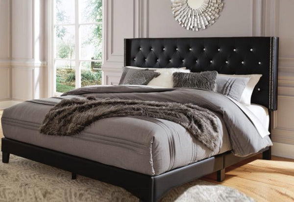 Button tufted queen size Platform bed - JMD Furniture&Mattresses