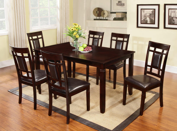 7PC Solid wood dining table set - JMD Furniture&Mattresses