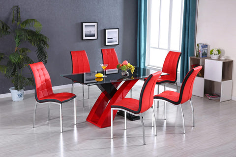 5PC Glass dining set - JMD Furniture&Mattresses