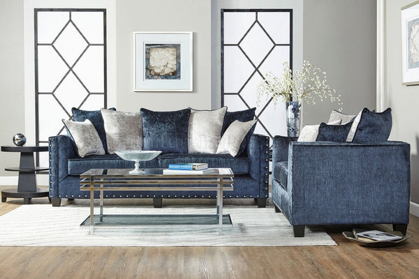 Midnight Blue Sofa - JMD Furniture&Mattresses