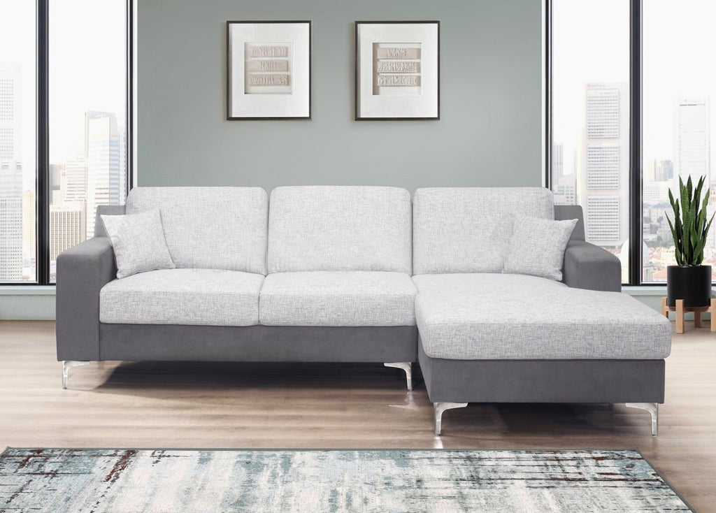 Gray Sectional - JMD Furniture&Mattresses